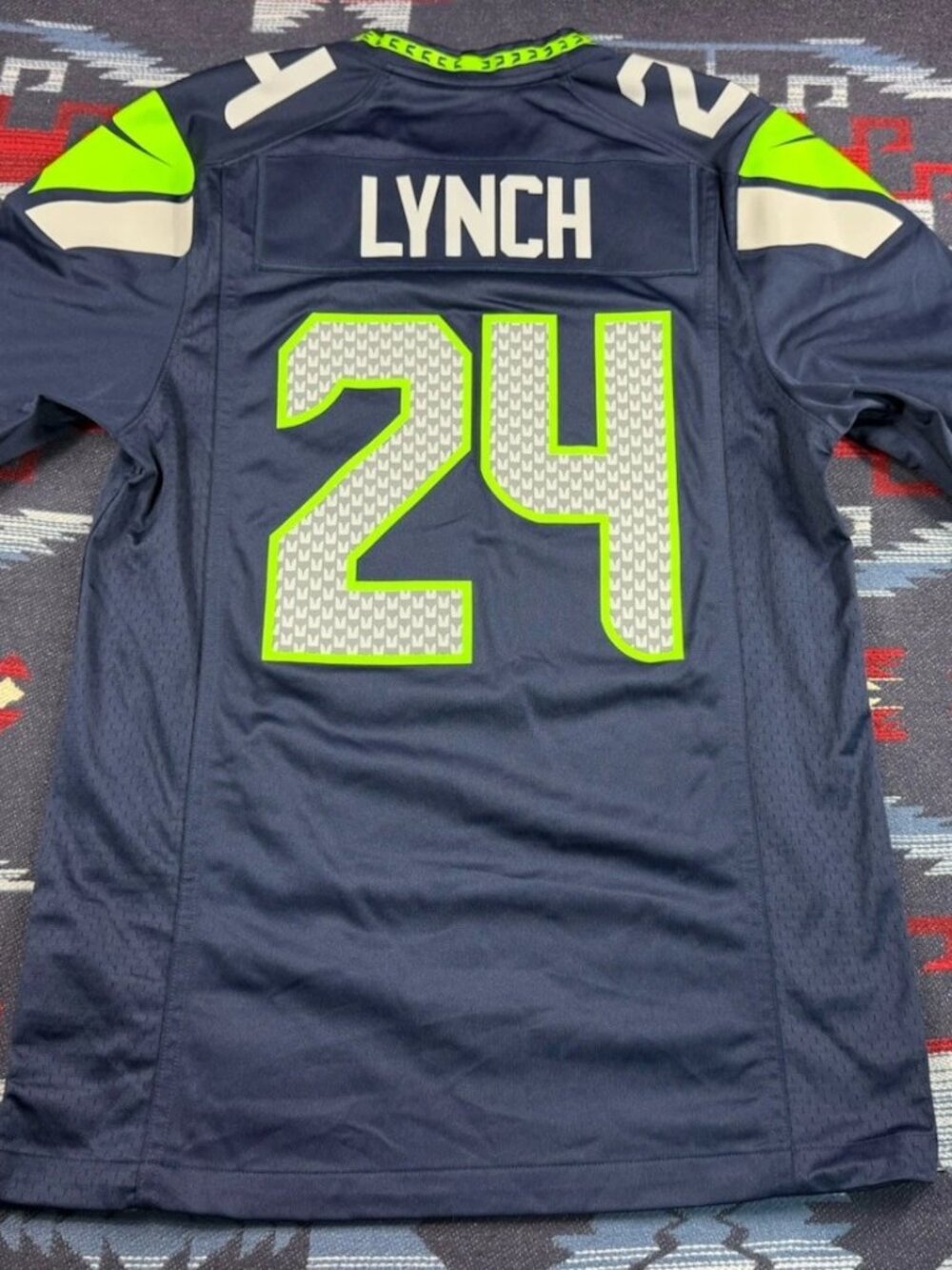 Marshawn Lynch Stitched Vapor Jersey Navy